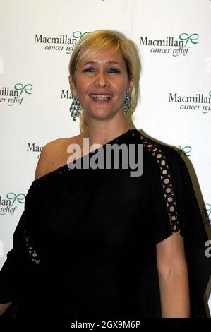 Tania Bryer bei der Macmillan Celebrity Christmas Stocking Auction, Christies, South Kensington. Stockfoto