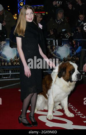 Rachel Hurd Wood bei der Premiere von „Peter Pan“ am Leicester Square, London. Stockfoto