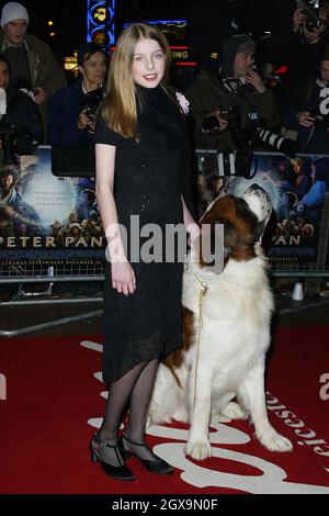 Rachel Hurd Wood bei der Premiere von „Peter Pan“ am Leicester Square, London. Stockfoto