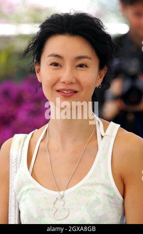 Maggie Cheung bei der Fotocall for Clean, Teil der Filmfestspiele von Cannes 2004, Frankreich. Stockfoto