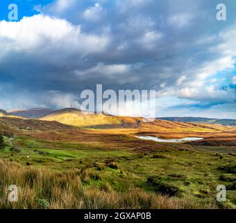 BetweenTymeen und Meenaguse im bluestack-Gebirge in Donegal - Irland. Stockfoto