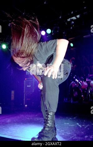 Cannibal Corpse treten im Commodore Ballroom in Vancouver auf. Stockfoto