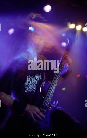 Cannibal Corpse treten im Commodore Ballroom in Vancouver auf. Stockfoto