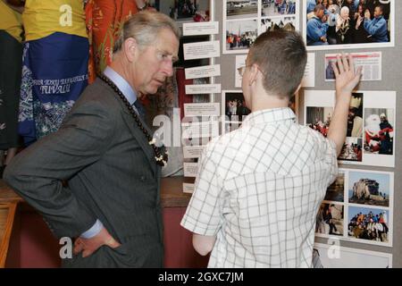 Prinz Charles, Prinz von Wales besucht am 27. Juni 2007 das jährliche Forum der Commonwealth Youth Exchange CouncilÃ&#65533;s im Abbey Community Center, Westminster. Stockfoto