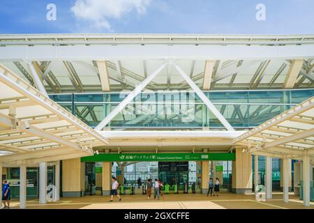 Bild der Takanawa Gateway Station. Drehort: Metropolregion Tokio Stockfoto