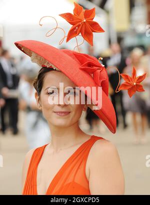 Ein Rennegoist am zweiten Tag der Ascot-Rennen auf der ascot-Rennbahn in der Grafschaft von Bergen Stockfoto