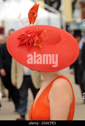 Ein Rennegoist am zweiten Tag der Ascot-Rennen auf der ascot-Rennbahn in der Grafschaft von Bergen Stockfoto