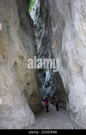 Nationalpark Maiella, Schluchten von Fara San Martino, Abruzzen, Italien, Europa Stockfoto