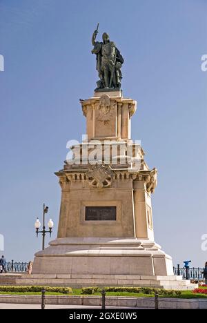 Tarragona in Spanien: Die Statue von Roger de Lauria Stockfoto