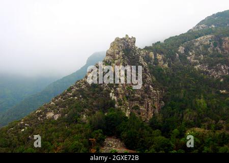 Montaña rocosa de Taganana Stockfoto