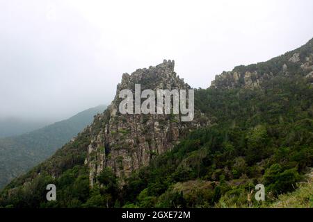 Montaña rocosa de Taganana Stockfoto