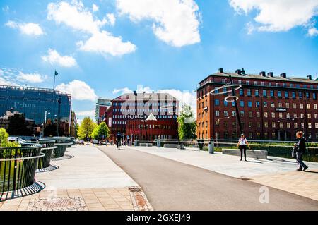 Besichtigung der Stadt Malmö in Schweden Stockfoto