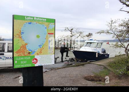 Lake Rotorua. Neuseeland. 20. September 2011 Stockfoto