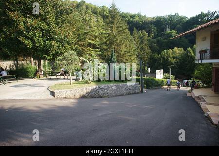 Die Pertosa Auletta Höhlen (italienisch: Grotte di Pertosa Auletta), Pertosa, Salerno, Kampanien, Italien Stockfoto