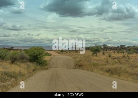 Berglandschaft am Omaruru River in der Erongo Region Von Zentral-Namibia Stockfoto