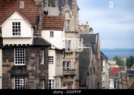 Royal Mile Edinburgh Schottland Stockfoto