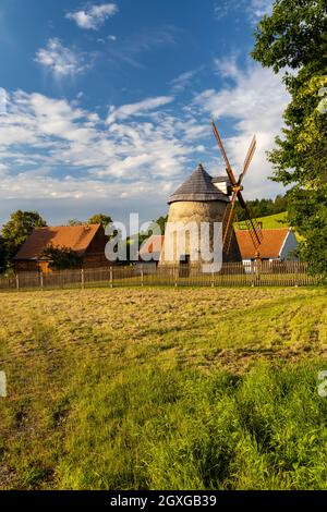 Windmühle Kuzelov, Südmähren, Tschechische Republik Stockfoto