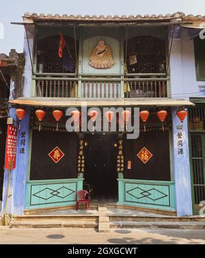 Hoi An, Vietnam - 19. Juli 2018. Alte Stadt Hoi an, Vietnam. Hoi an war während der Nguyen-Dynastie eine geschäftige Hafenstadt und ist eine Touristenattraktion in Stockfoto