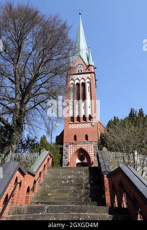 evangelische St. Jakobus Kirche Wieren, Wrestedt, Niedersachsen, Deutschland Stockfoto