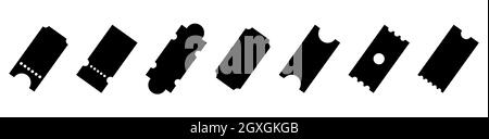 Satz von Promo-Code-Symbolen. Schwarzes Coupon-Code-Symbol. Vektordarstellung auf weißem Hintergrund isoliert Stock Vektor