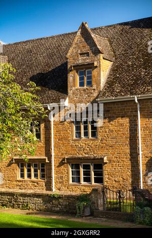 Großbritannien, England, Oxfordshire, Banbury, Hornton, Das grüne, 1607 aus Stein erbaute Herrenhaus Stockfoto