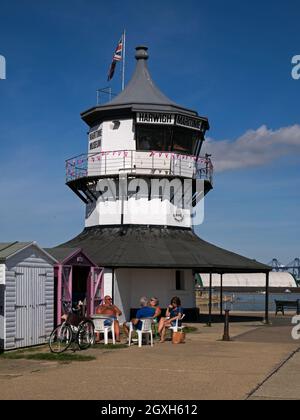 Der ehemalige Leuchtturm von Harwich Low, der heute als Harwich Maritime Museum, Harwich, Essex, England, Großbritannien, genutzt wird Stockfoto