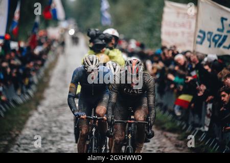 3. Oktober 2021 Paris-Roubaix. Foto von Simon Gill. Stockfoto