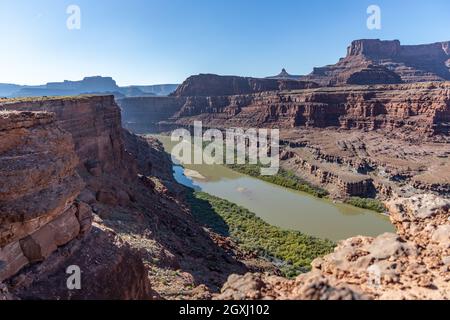 Colorado River Canyon in der Nähe von Moab, Utah, USA Stockfoto