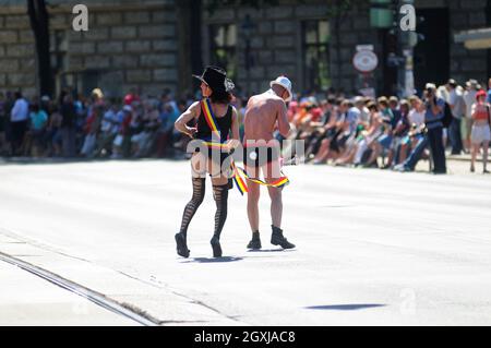 Wien, Österreich. 16. Juni 2012. Regenbogenparade 2012 in Wien Stockfoto