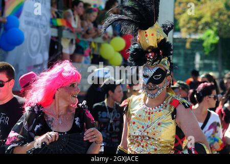 Wien, Österreich. 16. Juni 2012. Regenbogenparade 2012 in Wien Stockfoto