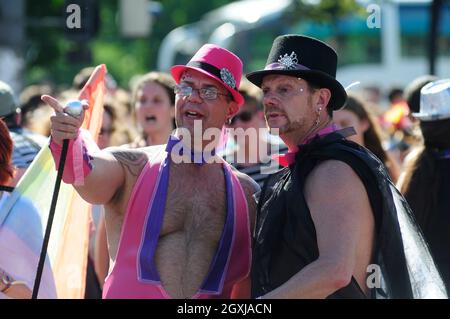 Wien, Österreich. 16. Juni 2012. Regenbogenparade 2012 in Wien Stockfoto