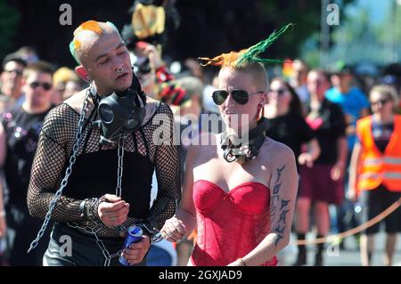 Wien, Österreich. 16. Juni 2012. Regenbogenparade 2012 in Wien Stockfoto