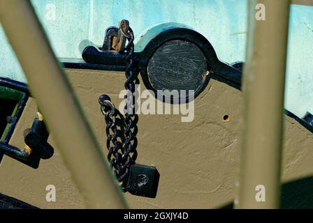 Manassas, Virginia - 29. September 2021: Detail eines historischen Bürgerkriegs-Kanons auf Henry Hill im Manassas Battlefield National Park (Battle of Bull Run). Stockfoto