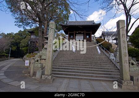Japanischer Tempel, Okayama, Japan Stockfoto