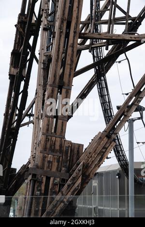 Gliwice, Polen - 25. September 2021. Gliwice Funkturm und Sender. Hier inszenierte die deutsche SS einen polnischen Angriff, der später als Rechtfertigung benutzt wurde Stockfoto