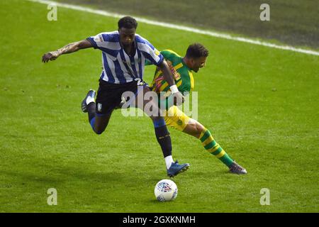 Hal Robson-Kanu von West Bromwich Albion und Dominic Iorfa von Sheffield am Mittwoch kämpfen um den Ball Stockfoto