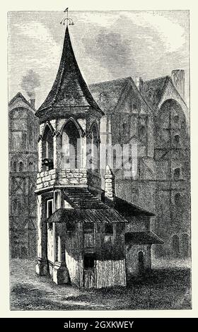 Blick auf Den Pranger Stockfoto