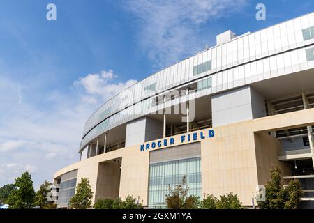 Lexington, KY - 2. Oktober 2021: Kroger Field, Heimat der Fußballmannschaft der University of Kentucky Wildcats Stockfoto