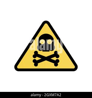 Warnschild. Warnung vor potenzieller Gefahr. Hast du irgendwelche Probleme Stock Vektor