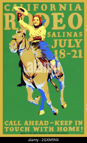 California Rodeo, Salinas, 18. Bis 21. Juli Stockfoto