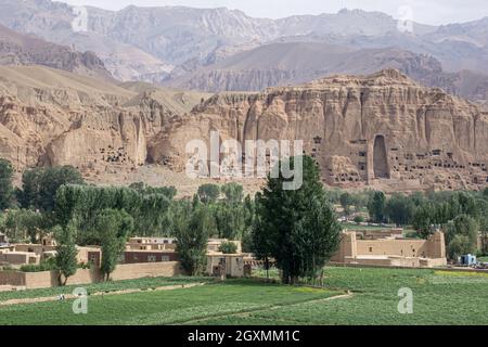 Die Buddhas des Bamiyan-Tals, Afghanistan Stockfoto