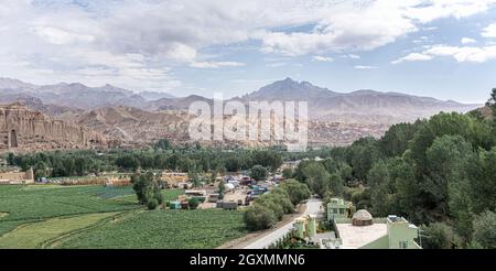 Die Buddhas des Bamiyan-Tals, Afghanistan Stockfoto