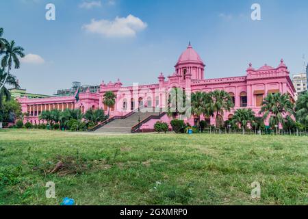 Ahsan Manzil, ehemaliger Wohnpalast des Nawab von Dhaka, Bangladesch Stockfoto