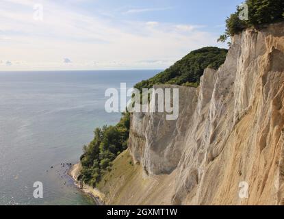 Moens Klint, einzigartige Kalksteinfelsen in Dänemark. Stockfoto