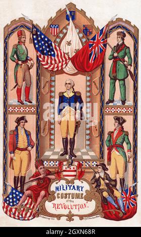 Militärkostüm der Revolution Stockfoto
