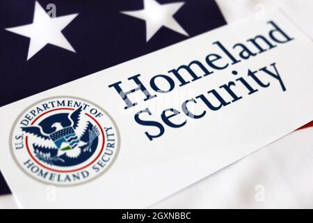 US Department of Homeland Security Human Rights Stockfoto