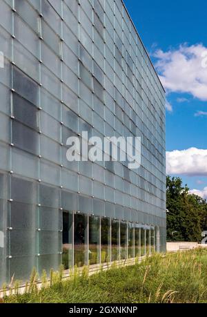 Leichte Würfel des Neuen Schlesischen Museums, Katowice, Polen Stockfoto