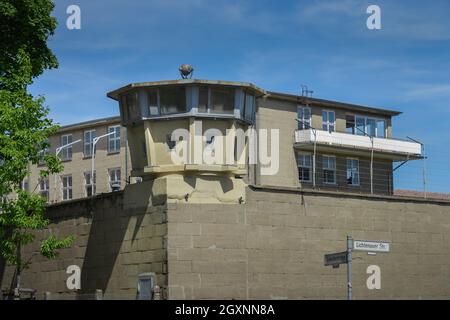 Wachturm, Stasi-Gedenkstätte, Genslerstraße, Hohenschoenhausen, Lichtenberg, Berlin, Deutschland Stockfoto