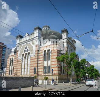Hauptsynagoge, Sofia, Bulgarien Stockfoto