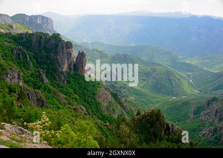 Berge in der Nähe von Klobuk, Republik Srpska Bosnien und Herzegowina Stockfoto